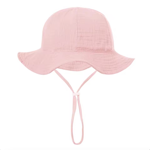 Muslin Bucket Hat | Baby Pink - PREORDER