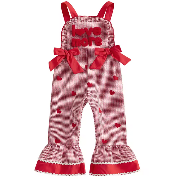 Ruffle Bells Jumpsuit | Love More Gingham - PREORDER