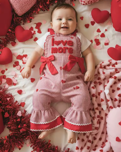 Ruffle Bells Jumpsuit | Love More Gingham - PREORDER