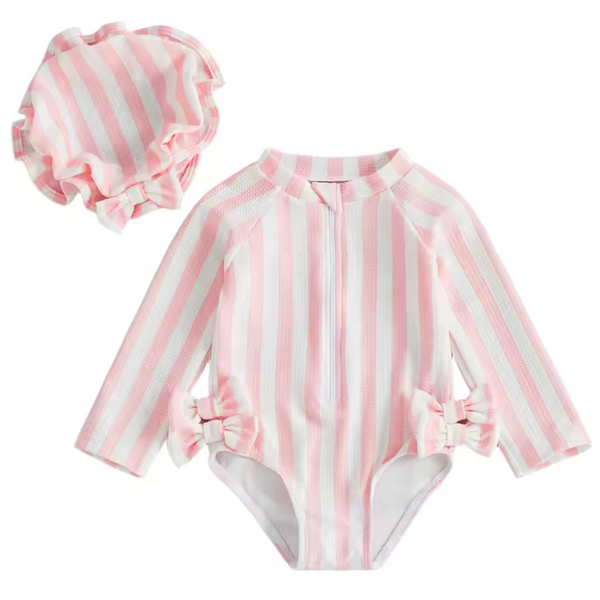 Swimsuit Set | Pink Stripe - PREORDER