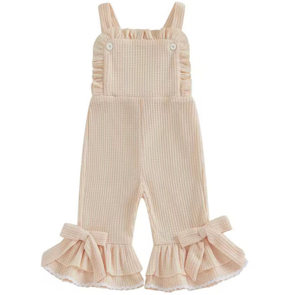Waffle Bells Jumpsuit | Beige - PREORDER