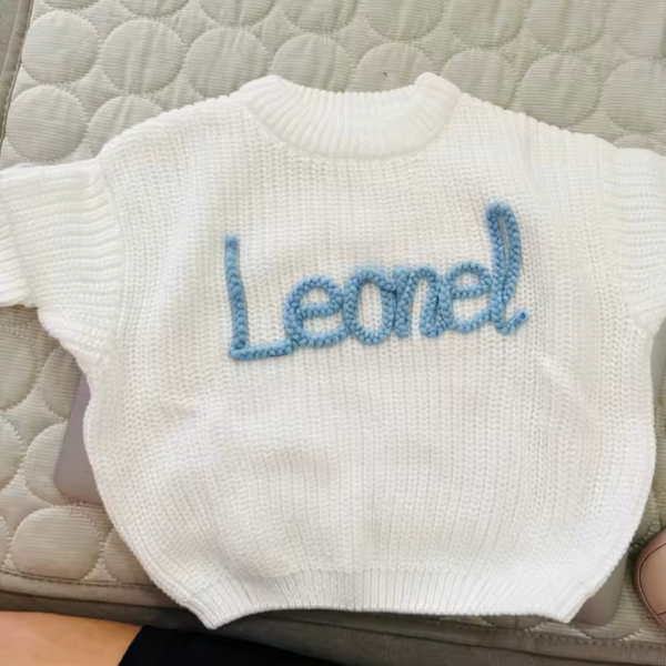 Yarn *CUSTOM* Name Chunky Knit Sweater | 16 Colors