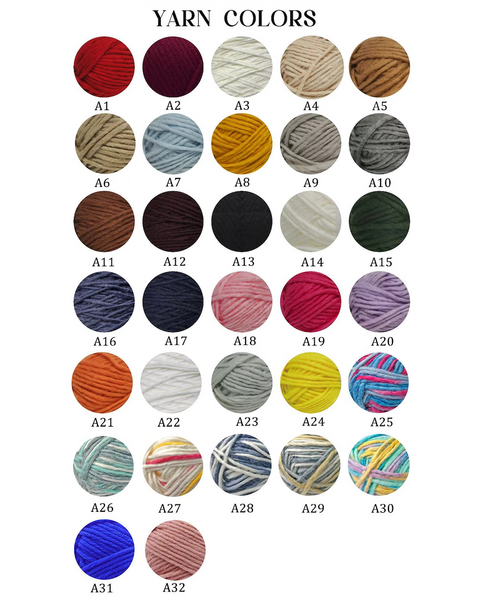 Yarn *CUSTOM* Name Chunky Knit Sweater & Hat Combo | 16 Color Sweaters & 6 Color Hats