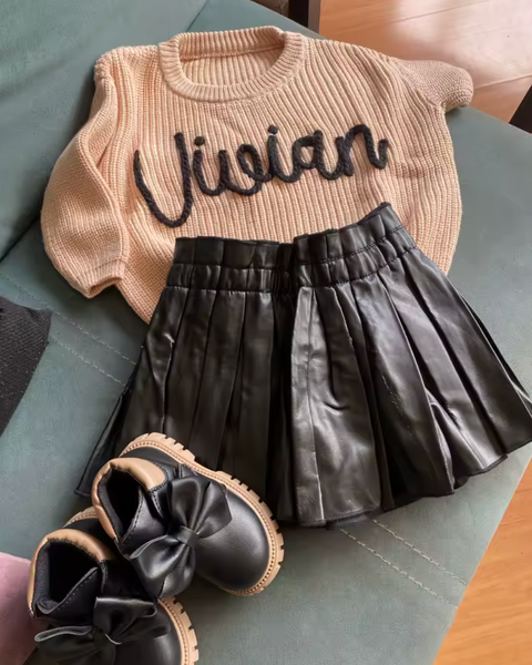 Yarn *CUSTOM* Name Chunky Knit Sweater | 16 Colors