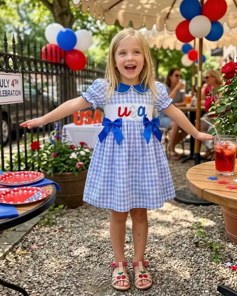Smocked Dress | USA Gingham - PREORDER