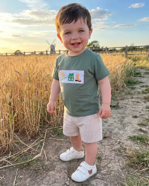 Top & Shorts Set | Striped Fisher Man - PREORDER
