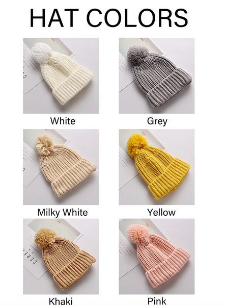 Yarn *CUSTOM* Name Chunky Knit Sweater & Hat Combo | 16 Color Sweaters & 6 Color Hats