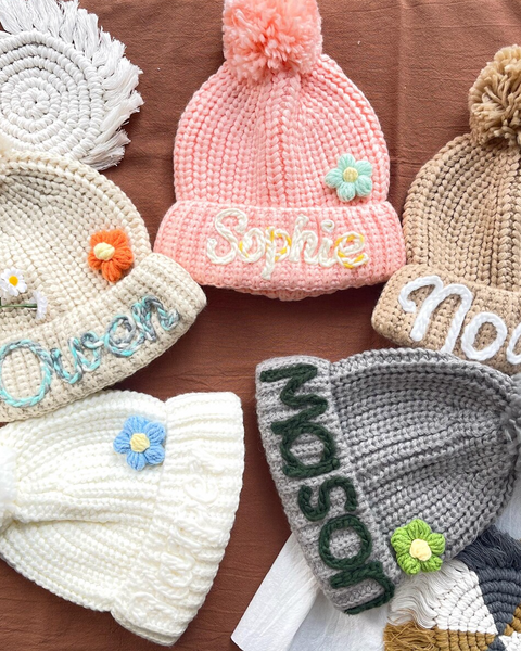 Yarn *CUSTOM* Knit Pom Hat