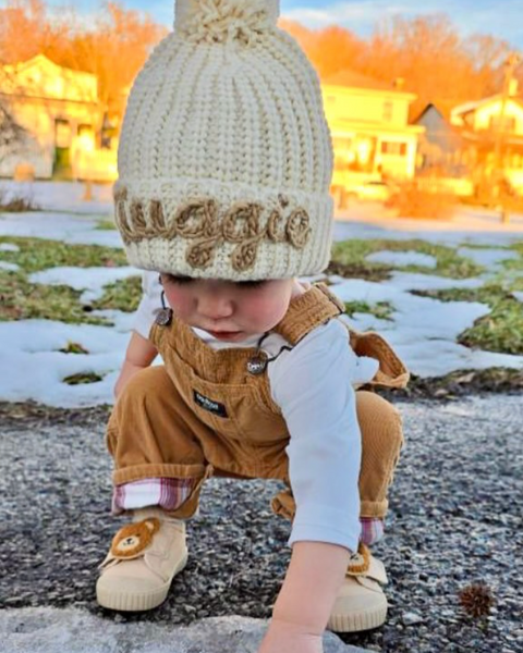Yarn *CUSTOM* Knit Pom Hat
