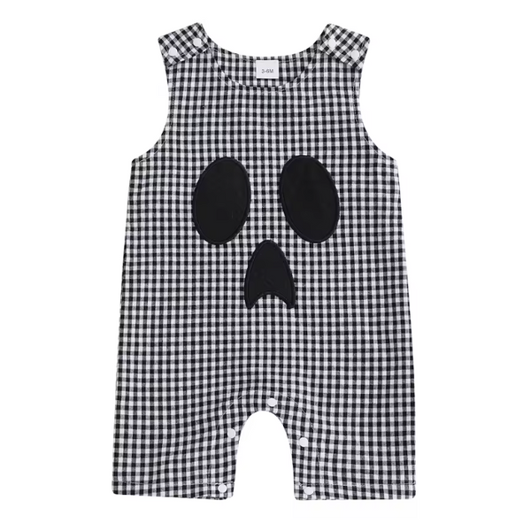 Smocked Tank Shorts Romper | Ghost Gingham - PREORDER