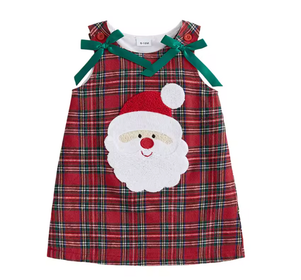 Tank Smocked Dress | Santa Plaid - PREORDER