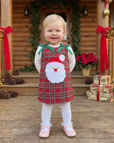 Tank Smocked Dress | Santa Plaid - PREORDER