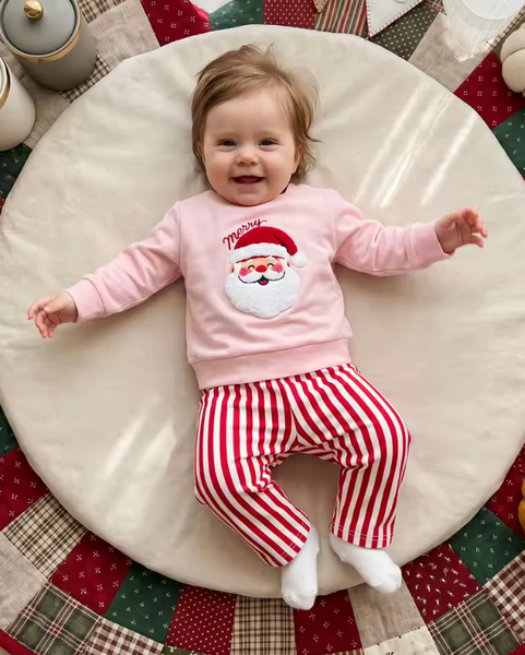 Pullover & Pants Set | Merry Santa Stripes - PREORDER