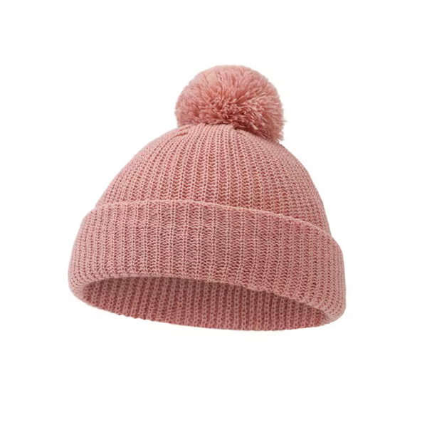 Knit Pom Hat | Pink - PREORDER