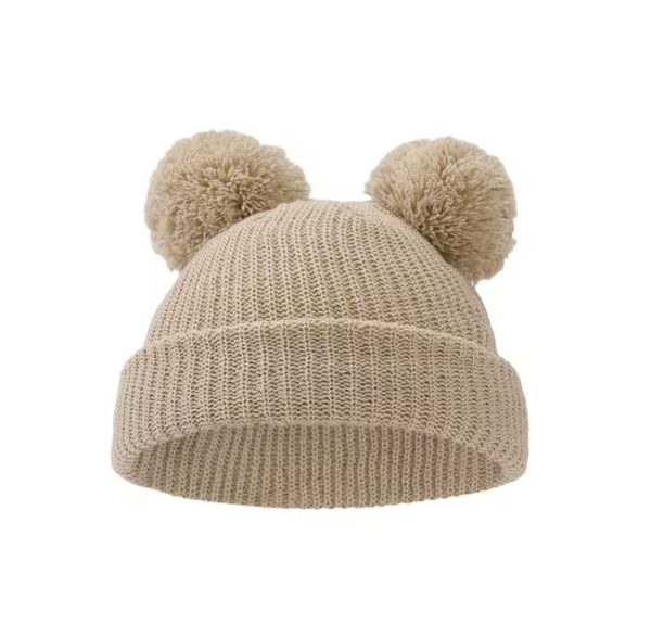 Knit Pom Hat | Tan - PREORDER