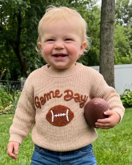 Chunky Knit Sweater | Football Game Day - PREORDER
