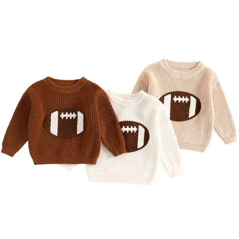 Football Knit Sweaters (3 Colors) - PREORDER