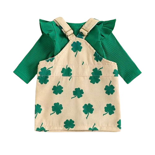 Clovers Corduroy Overalls Outfit Dress - PREORDER