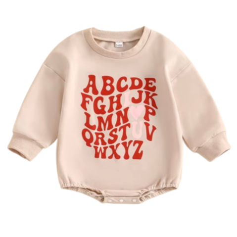 ABC I LOVE U Romper - PREORDER