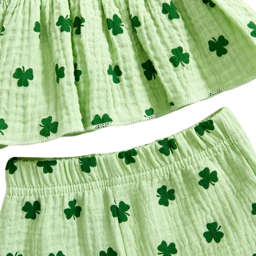 Mini Clovers Scrunch Pants Outfit - PREORDER