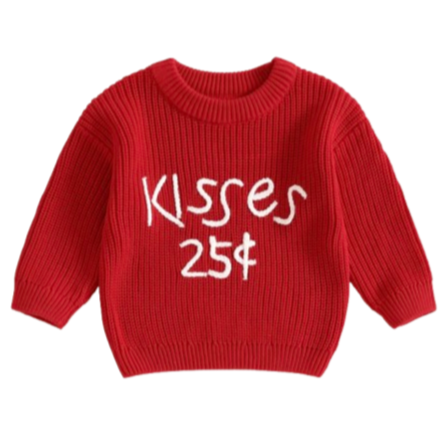 25 cent Kisses Knit Sweater - PREORDER