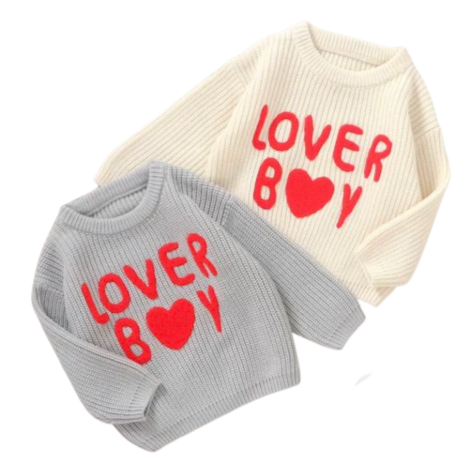 Lover Boy Knit Sweaters (2 Colors) - PREORDER