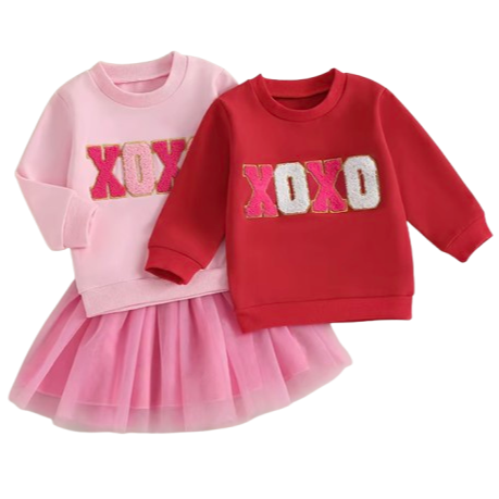 XOXO Tutu Skirt Outfits (2 Colors) - PREORDER