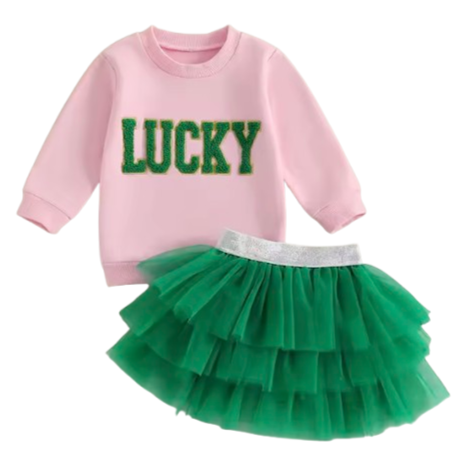 LUCKY Three Layer Tutu Skirt Outfit - PREORDER