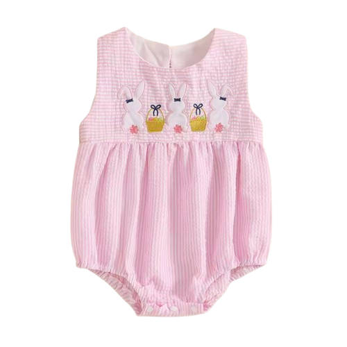 Bunnies & Baskets Matching Romper & Dress (2 Styles) - PREORDER