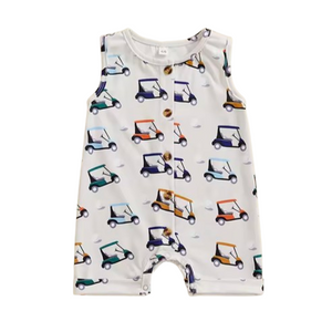 Golf Cart Life Shorts Romper - PREORDER