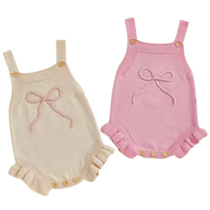 The Perfect Bow Ruffle Rompers (2 Colors) - PREORDER