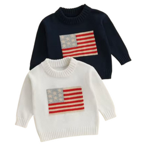 American Flag Knit Sweaters (2 Colors) - PREORDER