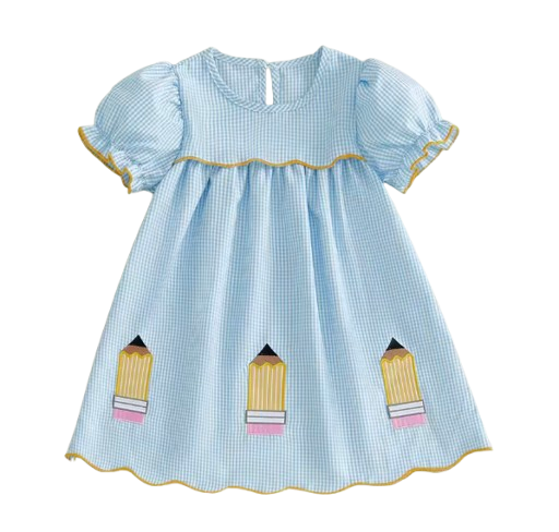 Smocked Dress | Pencil Gingham - PREORDER