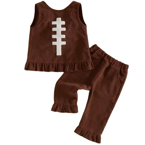 Smocked Tank & Pants Set | Football - PREORDER