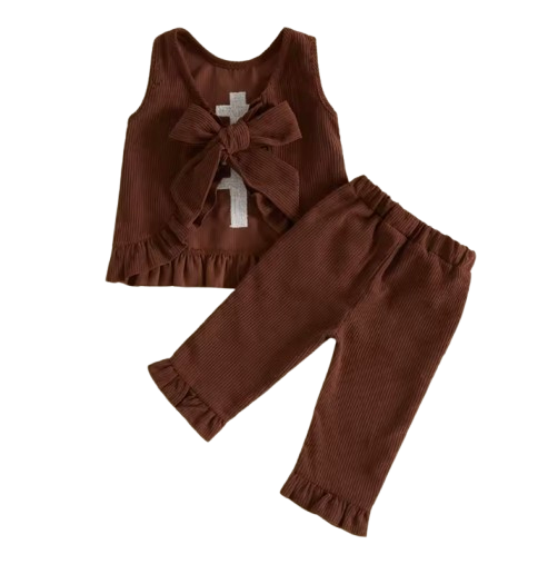 Smocked Tank & Pants Set | Football - PREORDER