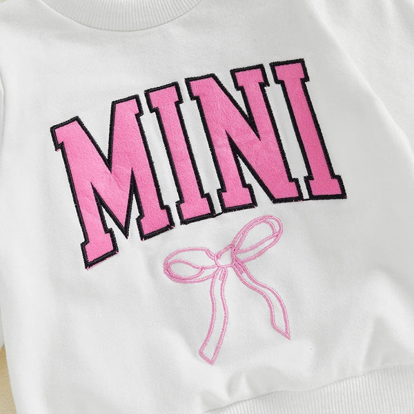 Perfect Bow Embroidered Mama & Mini Matching Pullovers - PREORDER