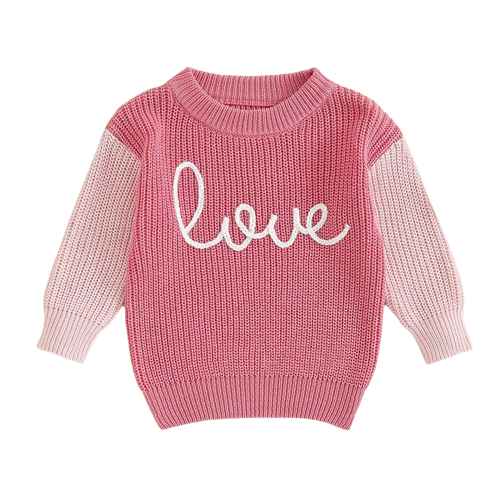 LOVE Two Tone Knit Sweaters - PREORDER