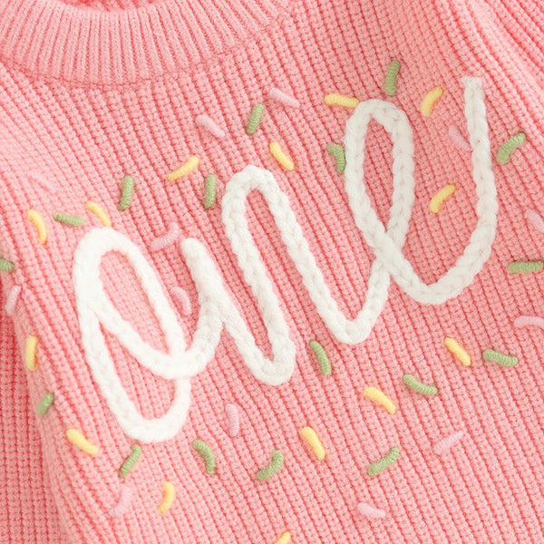 ONE Birthday Sprinkles Knit Sweaters (2 Colors) - PREORDER