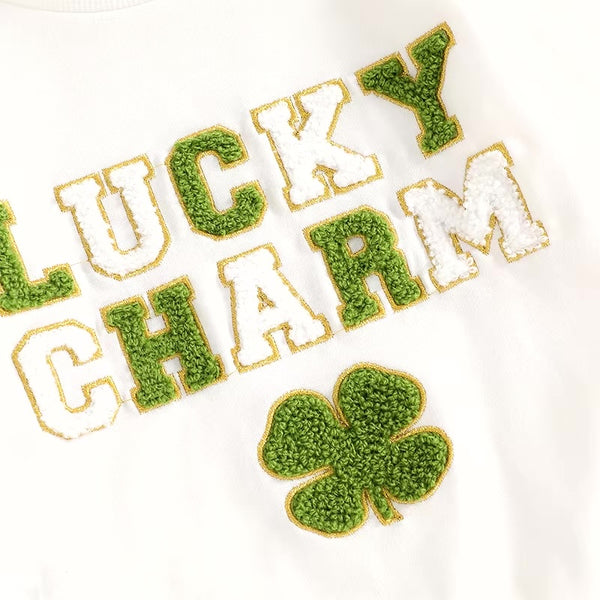 Lucky Charm Leopard Clovers Bells Outfit - PREORDER