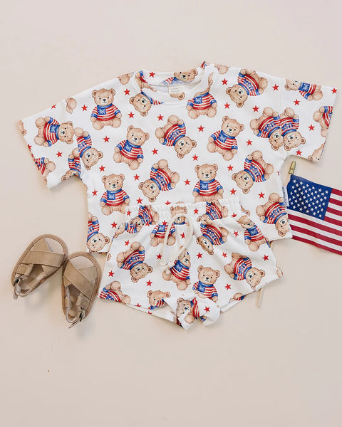 Top & Shorts Set | American Bear - PREORDER