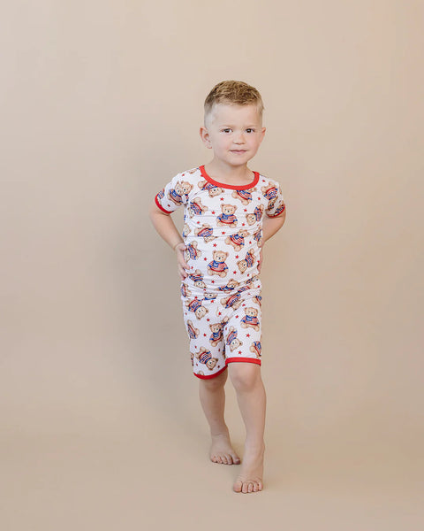 Bamboo Top & Shorts Set | American Bear - PREORDER
