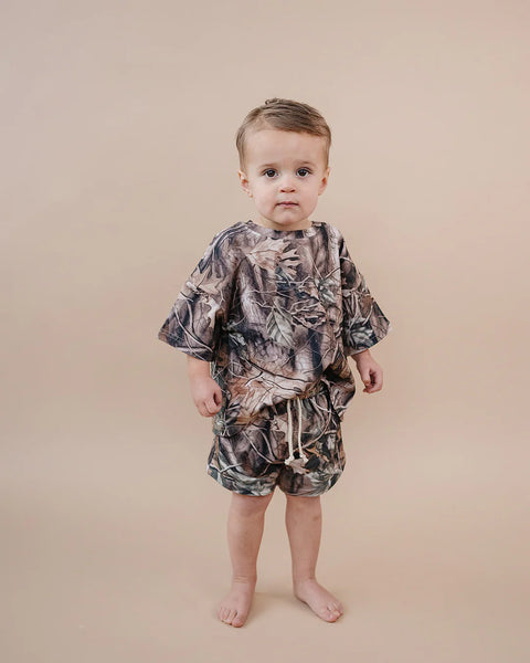 Top & Shorts Set | Brown Camo - PREORDER