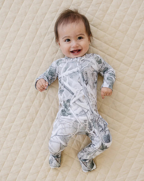 Bamboo Zip Romper | Camo - PREORDER