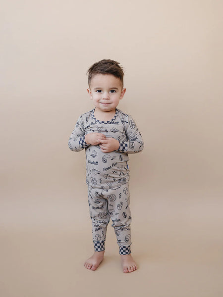 Bamboo Top & Pants Set | Home Run - PREORDER