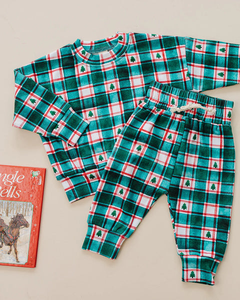 Top & Pants Set | Winter Plaid - PREORDER