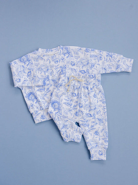 Jogger Set | Blue Flowers - PREORDER
