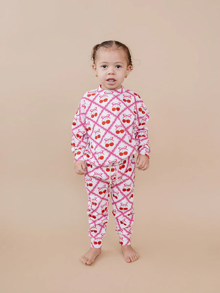Jogger Set | Cherry Bow - PREORDER