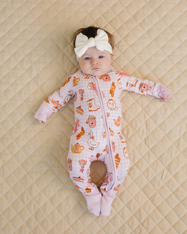 Bamboo Zip Romper | Cottagecore Cutie - PREORDER