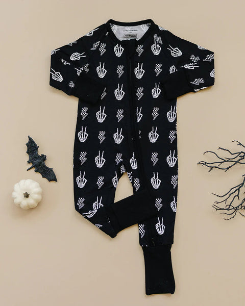 Bamboo Zip Romper | Skully Vibes - PREORDER