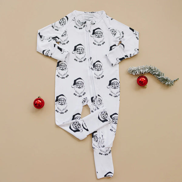 Bamboo Zip Romper | Cool Santa - PREORDER